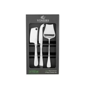 Image of Viners Select 18.0 Stainless Steel 3 Piece Cheese Set, Silver, 6