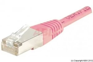 Image of Patch Cord RJ45 CAT.5e F/UTP Pink - 5 M Full Copper