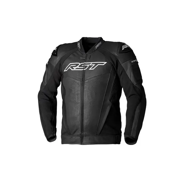 Image of RST Tractech Evo 5 Black Leather Jacket Size 52