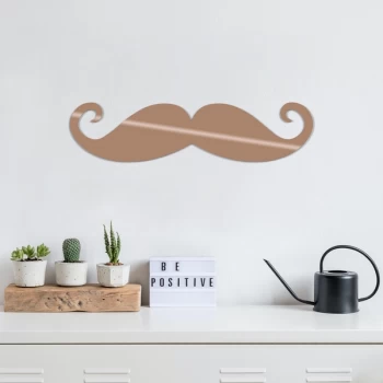 Image of Mustache - Copper Copper Decorative Metal Wall Accessory