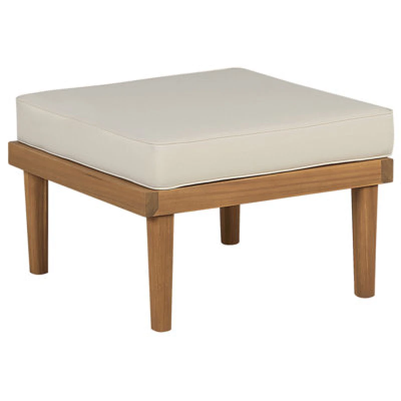 Image of Beliani Garden Ottoman Baratti Acacia Wood Brown