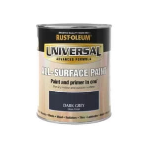 Image of Rust-Oleum Dark Grey Gloss Universal All-Surface Paint Grey