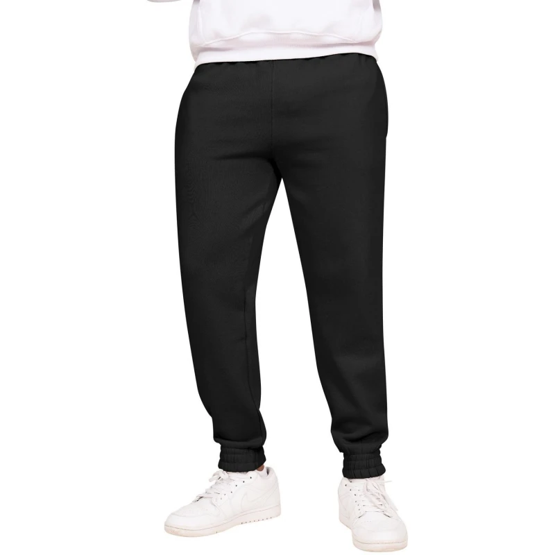 Image of Casual Classics Mens Blended Core Ringspun Cotton Tall Jogging Bottoms in Black Size: Small Black Male S