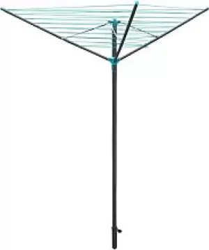 Image of Jvl 4 Arm Powder Coated Steel Rotary Airer, 50 Metres