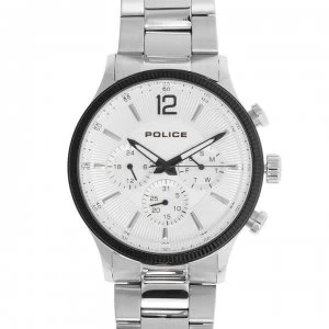 Image of 883 Police 15302 Watch - Wht/Slv 01M