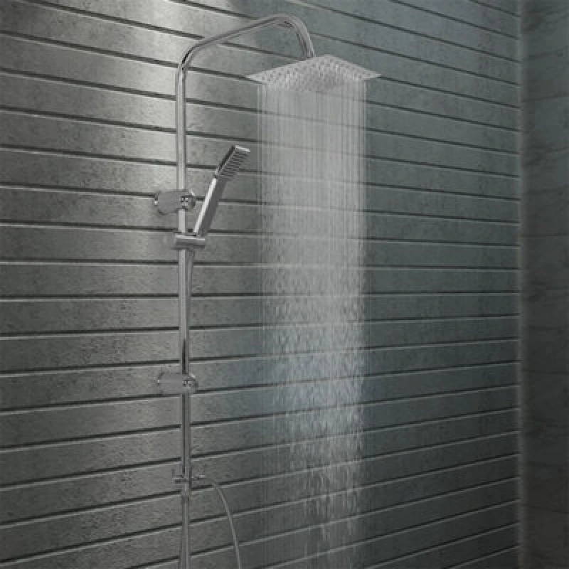 Image of Vidaxl Dual Head Shower Set With Hand Shower Stainless Steel