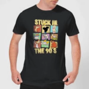 Image of Cartoon Network Stuck In The 90s Mens T-Shirt - Black