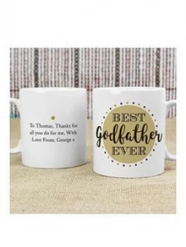 Image of Personalised Best Godfather/Godmother Mug - GODFATHER, One Colour, Women