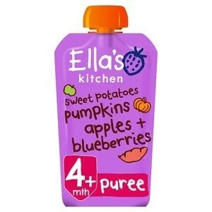 Image of Ella's Kitchen Organic Sweet Potato, Pumpkin & App 4m+ 120g