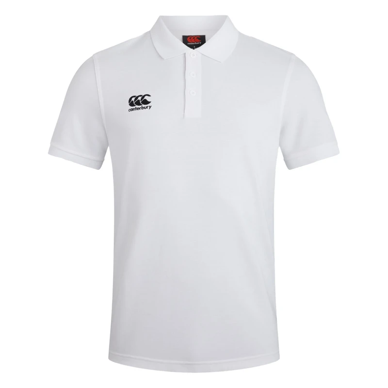 Image of Canterbury Canterbury Men Waimak Polo Shirt in White Size: X-Small White XS Male 5063806454526