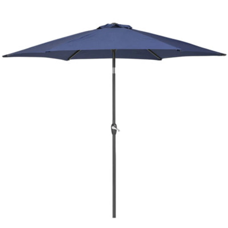 Image of Beliani Market Parasol 270 Cm Varese Navy Blue