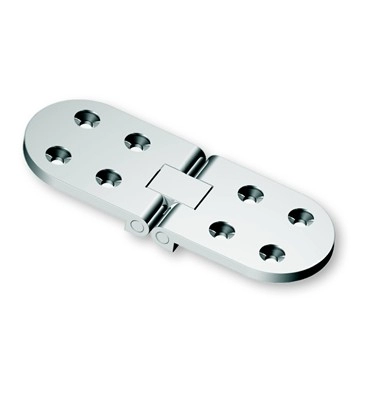 Image of Curve Mirror Polished 316 Stainless Steel Flush Hinge