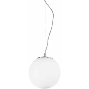 Image of MAPA BIANCO white pendant light 1 bulb Diameter 30 Cm