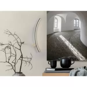 Image of Schuller Lighting - Schuller Smile Integrated LED Wall Lamp Matt Black 3000K