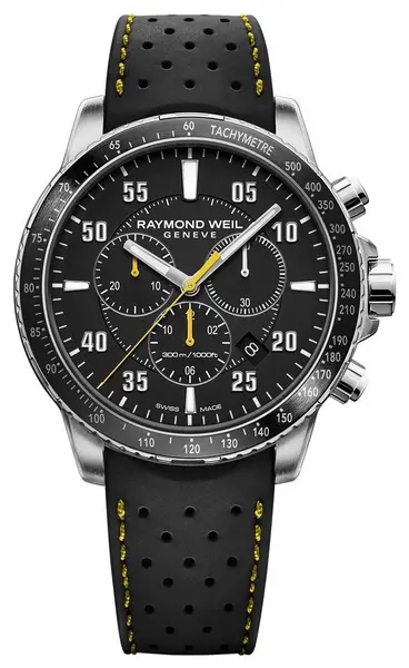 Image of Raymond Weil 8570-SR2-05207 Mens Tango Black and Yellow Watch