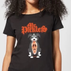 Image of Mr Pickles Ripped Face Womens T-Shirt - Black