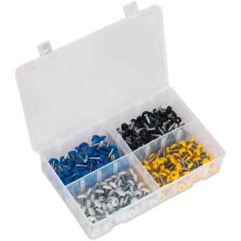 Image of Sealey 200 Piece Number Plate Screw Assortment
