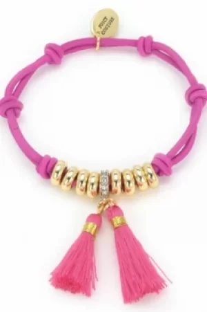 Image of Juicy Couture Jewellery Multicharm Knotted Hair Elastic JEWEL WJW757-673