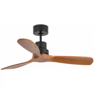 Image of Faro Mini Lantau Small Matt Black Ceiling Fan With DC Motor, 6 Speed