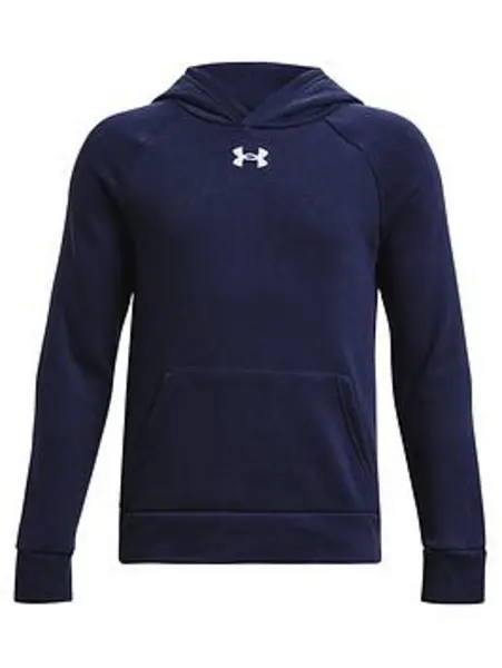 Image of Under Armour Boys Rival Fleece Hoodie - Navy, Size S=7-8 Years