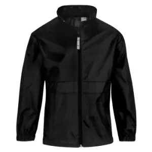 Image of B&C Childrens Sirocco Lightweight Jacket / Childrens Jackets (9/11) (Black)