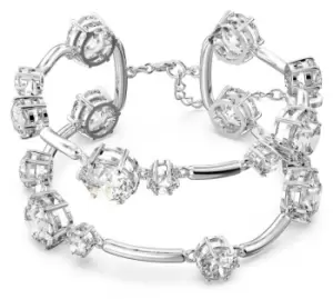 Image of Swarovski 5638697 Constella White Large Crystals Bar Bangle Jewellery