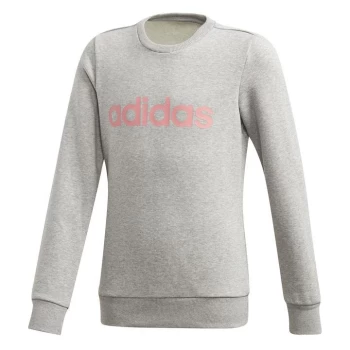 Image of adidas Linear Pullover Sweatshirt - Grey