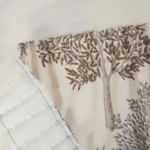 Image of Sundour Coppice Light Filtering Pencil Pleat Curtains Beige 46x72 Fully Lined Ready Made Curtain Pair - Beige