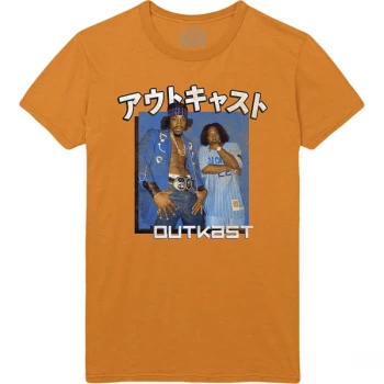 Image of Outkast - Blue Box Unisex Medium T-Shirt - Orange
