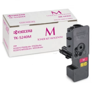 Image of Kyocera TK5240M 1T02R7BNL0 Magenta Laser Toner Ink Cartridge