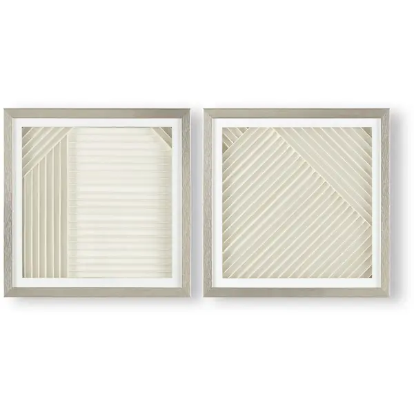 Image of ART FOR THE HOME Art For The Home - Linear Luxe Set of 2 Framed Prints - Pink 113206