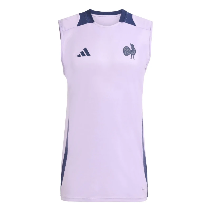 Image of adidas France Rugby World Cup Singlet 2025 Adults Powder Plum male S