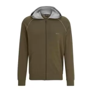 Image of Boss Mix Match Zip Hoodie - Green