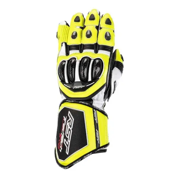 Image of RST Tractech Evo 4 Ce Mens Glove Neon Yellow Black White Size 8