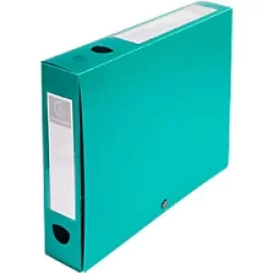 Image of Exacompta Transfer Files 59633E A4 Green Polypropylene 2.5 x 3.3cm Pack of 10