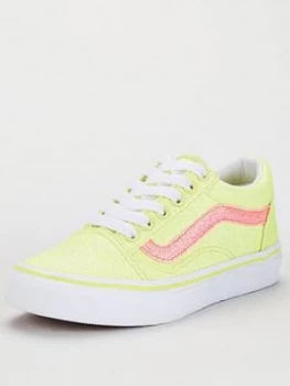 Image of Vans Childrens Old Skool Neon Glitter