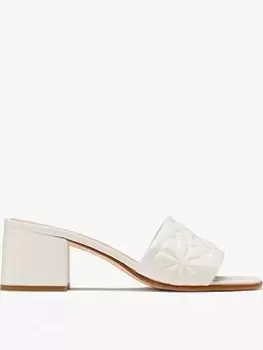 Image of Kate Spade New York Emmie Mid Block Heel Sandals - Parchment