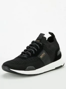 Image of Hugo Boss Titanium Knit Runner Trainers Size 7 Men