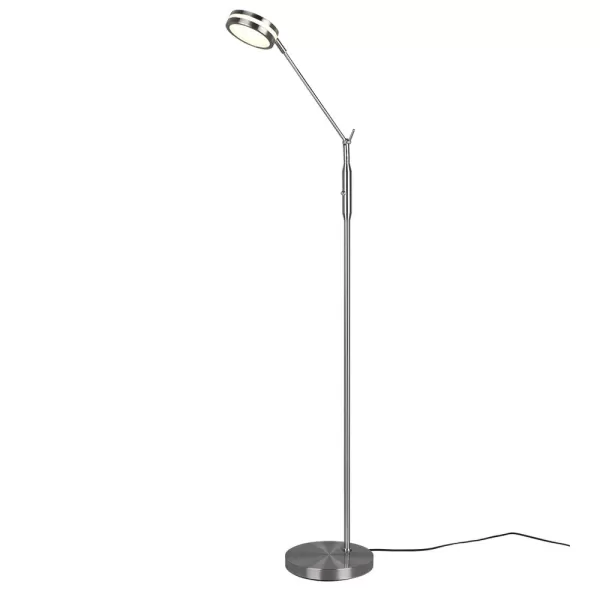 Image of Franklin Modern Task Floor Lamp Nickel Matt 2700-3200-4000K