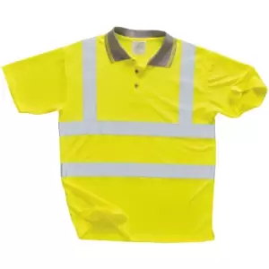 Image of Portwest Unisex Hi Vis Polo Shirt / Workwear / Safetywear (S) (Yellow) - Yellow