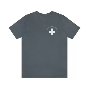 Image of Abstract Cross T-Shirt - White - 4XL