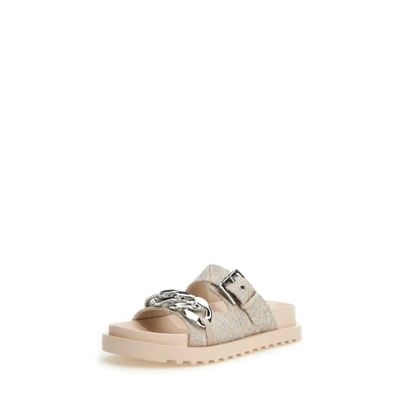 Image of Guess Wedge mules For Her Guess Fatema Beige Female 37