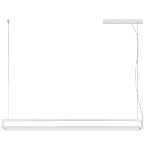 Image of Merano Arrow Integrated LED Pendant Ceiling Light Sandy White Aluminium Rotating LED 38W 1460Lm 3000K