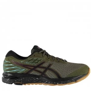 Image of Asics Cumulus 21 Mens Running Shoes - Olive/Black