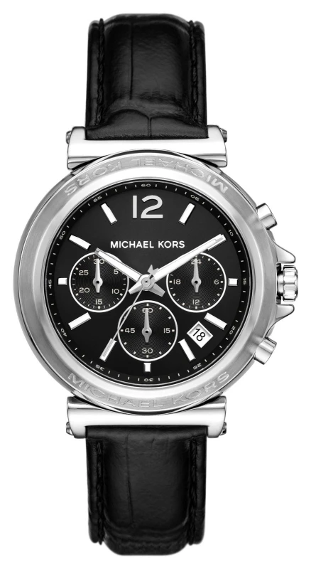 Image of Michael Kors MK7499 Womens Maren (40mm) Black Chronograph Watch