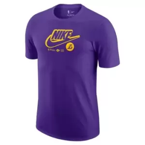 Image of Nike Bulls Logo Mens Nike Dri-FIT NBA T-Shirt - Purple