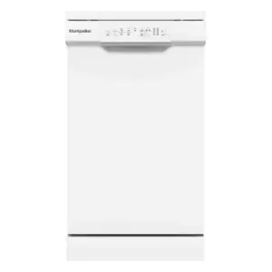 Image of Montpellier MDW1054W Slimline Freestanding Dishwasher
