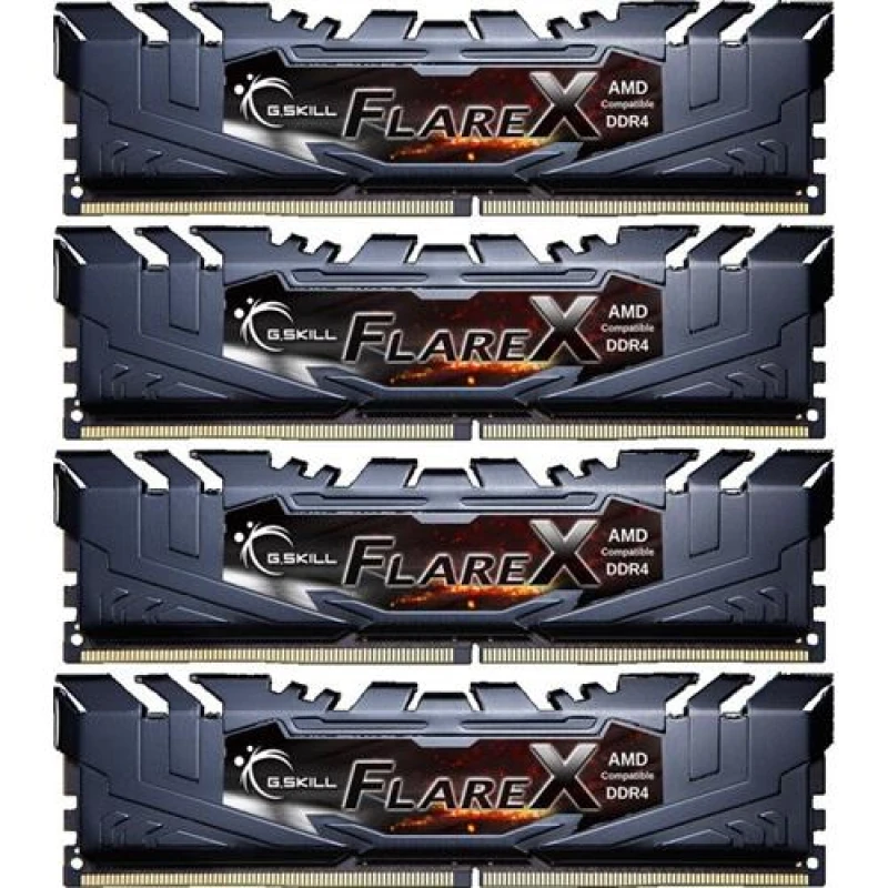 Image of G.Skill Flare X F4-2400C16Q-64GFX memory module 64GB 4 x 16GB DDR4