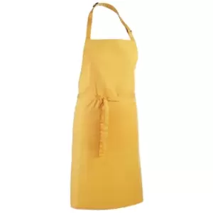 Image of Premier 'colours' Bib Apron / Workwear (pack Of 2) (one Size, Sunflower)