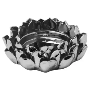 Image of Silver Acorn Candle Plate